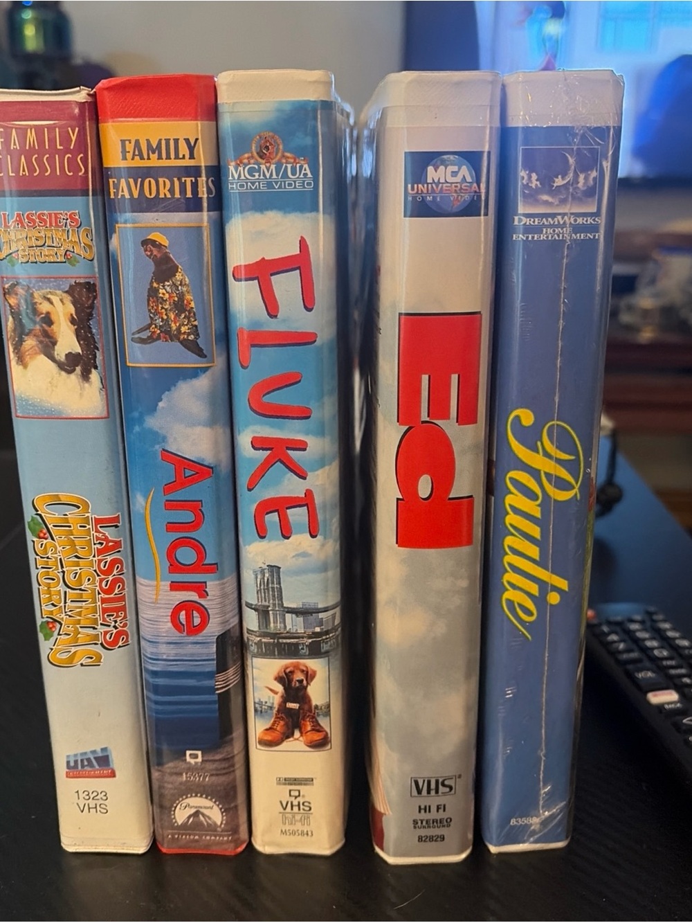 Vintage Family VHS Movie Lot - Fluke, Ed, Paulie, Andre